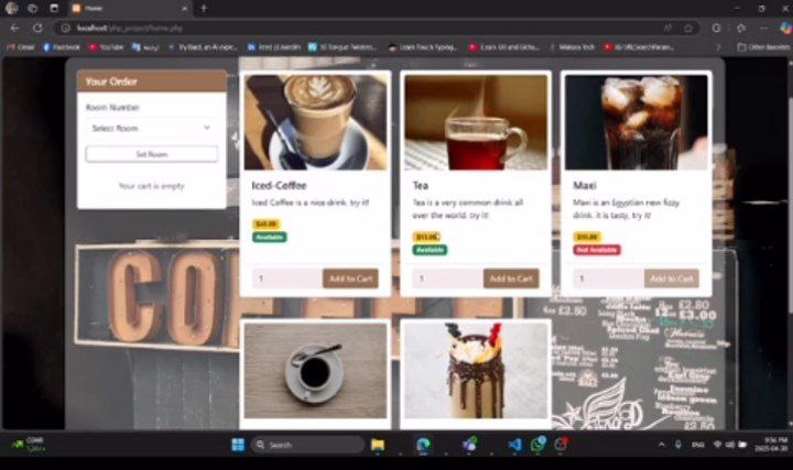 Cafeteria System screenshot 1